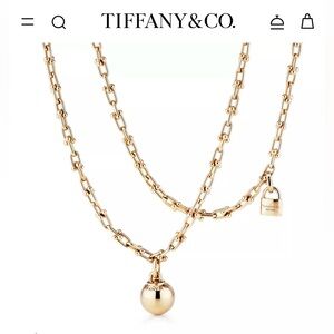 COPY ✨Tiffany hardware Necklace with Ball and Lock 40 inches